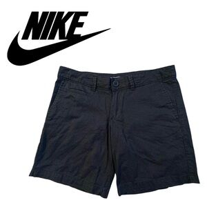 NIKE The Athletic Dept. Shorts Black Cotton 7" Chino Golf Vintage Women's 4